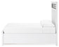 Ashbryn Queen Panel Storage Bed with Mirrored Dresser