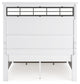 Ashbryn Queen Panel Storage Bed with Mirrored Dresser and Nightstand