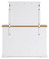 Ashbryn Queen Panel Storage Bed with Mirrored Dresser and Chest