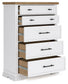 Ashbryn Queen Panel Storage Bed with Mirrored Dresser and Chest
