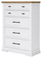Ashbryn Queen Panel Storage Bed with Mirrored Dresser and Chest