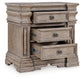 Blairhurst King Panel Bed with Mirrored Dresser, Chest and Nightstand
