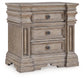 Blairhurst King Panel Bed with Mirrored Dresser, Chest and Nightstand