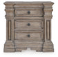 Blairhurst King Panel Bed with Mirrored Dresser, Chest and Nightstand