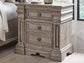 Blairhurst King Panel Bed with Mirrored Dresser, Chest and Nightstand