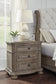 Ardenfield California King Upholstered Sleigh Bed with Mirrored Dresser, Chest and Nightstand