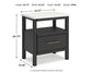Cadmori King Upholstered Panel Bed with Mirrored Dresser and Nightstand