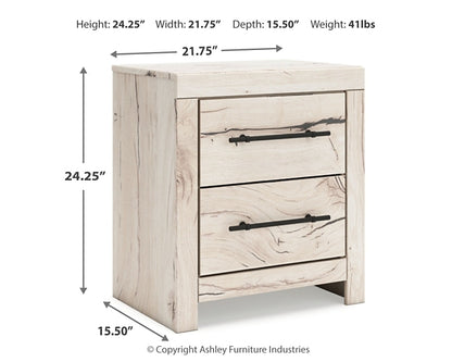 Lawroy Queen Panel Headboard with Mirrored Dresser and Nightstand