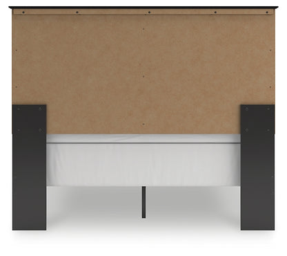 Maribel Queen Panel Bed with Mirrored Dresser