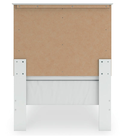 Bostwick Shoals Twin Panel Bed with Mirrored Dresser and Nightstand