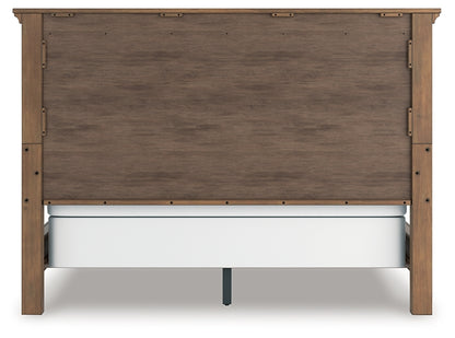 Feddinger California King Panel Bed with Mirrored Dresser, Chest and Nightstand