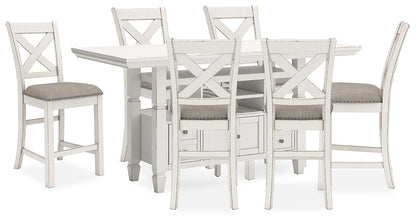 Robbinsdale Counter Height Dining Table and 6 Barstools