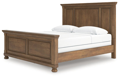 Feddinger King Panel Bed with Mirrored Dresser and Nightstand