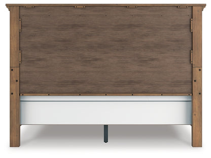 Feddinger King Panel Bed with Mirrored Dresser and Nightstand