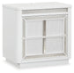 Chalanna King Upholstered Storage Bed with Mirrored Dresser, Chest and Nightstand