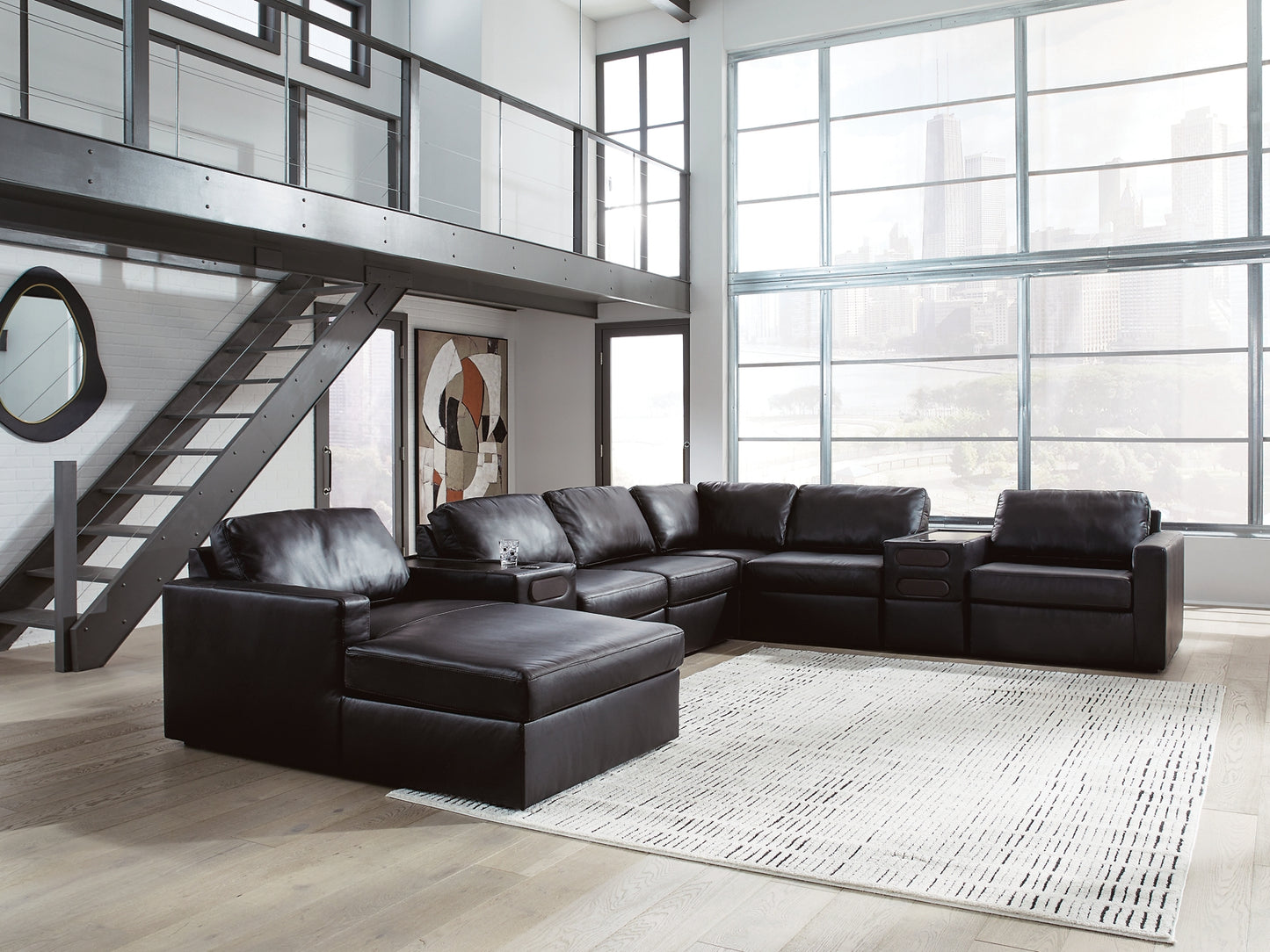 ModMax II 8-Piece Sectional with Chaise and Audio Consoles