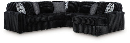 Midnight-Madness 6-Piece Sectional with Chaise
