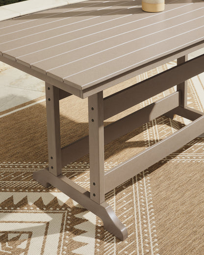 Seacliff Beach RECT COUNTER TABLE W/UMB OPT