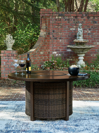 Monterey Point Round Fire Pit Table