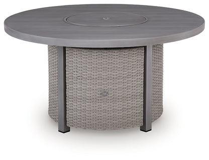 Half Moon Beach Round Fire Pit Table