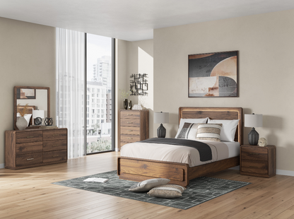 Fortlorn Queen Panel Bed, Dresser and Mirror