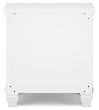 Fortman Queen Panel Storage Bed with Mirrored Dresser and Nightstand