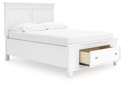 Fortman Full Panel Storage Bed, Dresser and Mirror