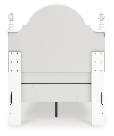 Kozlani Twin Upholstered Panel Bed, Dresser, Mirror and Nightstand