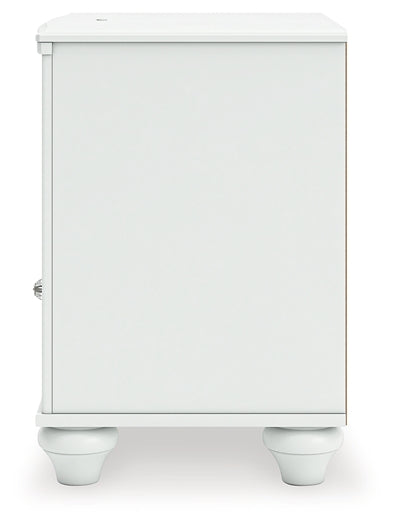 Kozlani Twin Upholstered Panel Bed, Dresser, Mirror and Nightstand