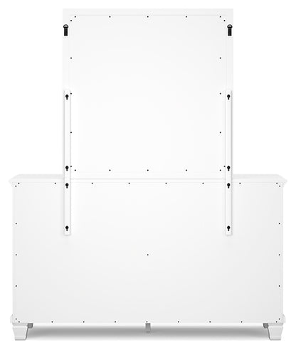 Fortman Twin Panel Storage Bed, Dresser and Mirror