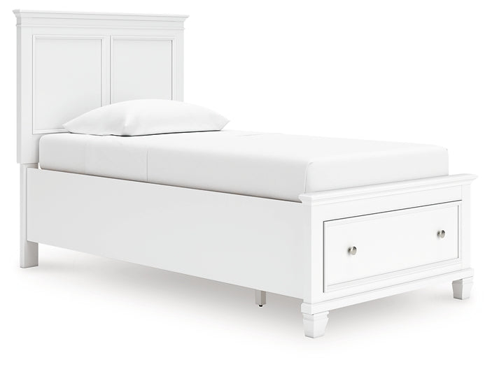 Fortman Twin Panel Storage Bed, Dresser and Mirror