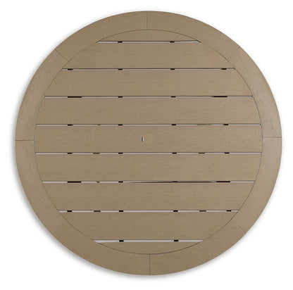 Fairen Trail Round Bar Table w/UMB OPT