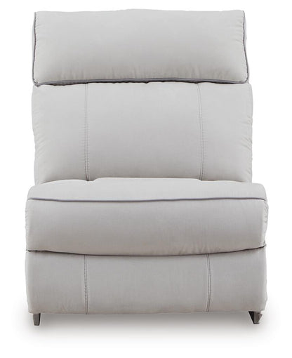 Social Pointe 7-Piece Reclining Sectional with Storage Consoles
