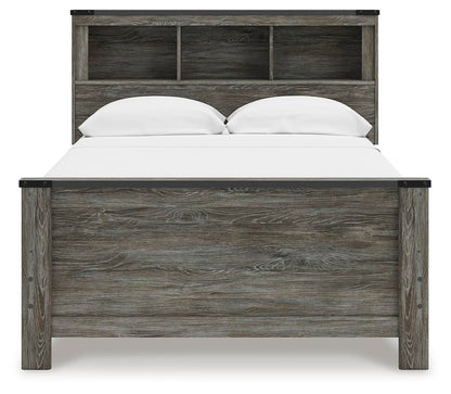 Frandern Full Bookcase Panel Bed