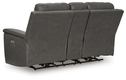 Bleckley PWR REC Loveseat/CON/ADJ HDRST
