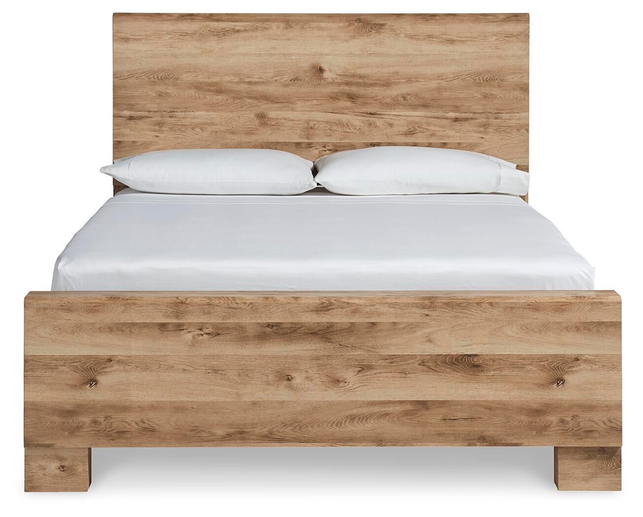 Hyanna King Panel Bed, Dresser, Mirror, Chest and Nightstand