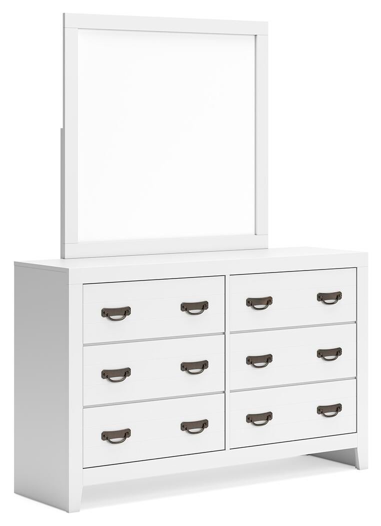 Binterglen King Panel Bed, Dresser, Mirror, Chest and Nightstand