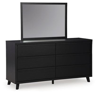 Danziar Queen Panel Headboard, Dresser, Mirror, Chest and Nightstand