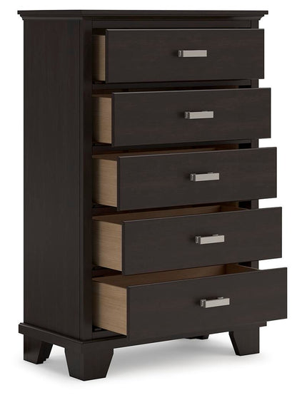 Covetown Twin Panel Bed, Dresser, Mirror, Chest and Nightstand
