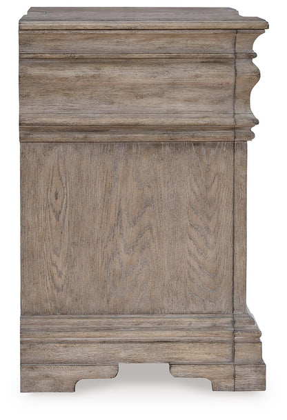 Blairhurst California King Panel Bed, Dresser, Mirror, Chest and Nightstand