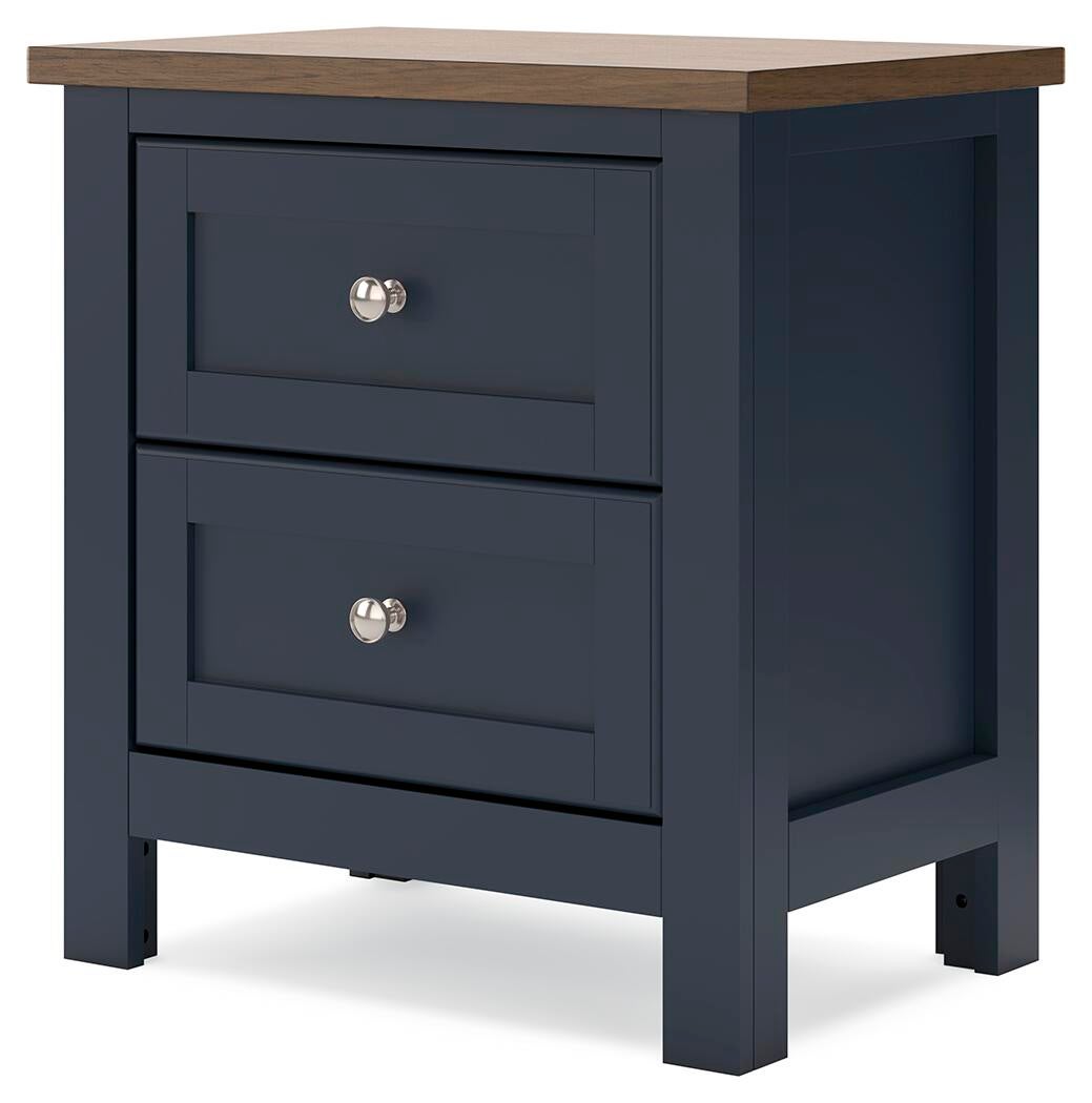 Landocken Twin Panel Headboard, Dresser, Mirror, Chest and Nightstand