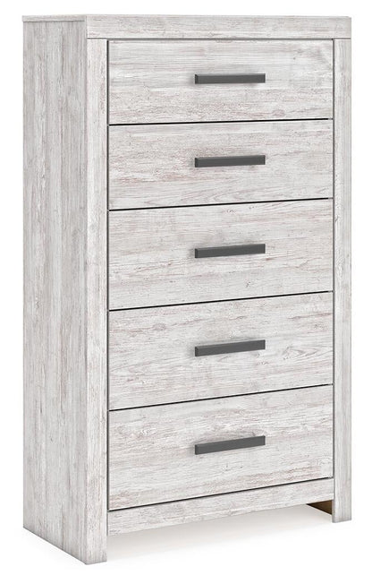 Cayboni Twin Panel Bed, Dresser, Mirror, Chest and Nightstand