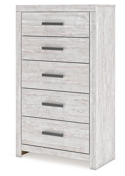 Cayboni Twin Panel Bed, Dresser, Mirror, Chest and Nightstand