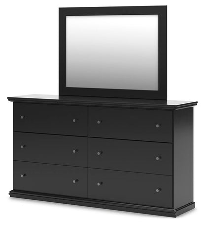 Maribel King Panel Bed, Dresser, Mirror and Nightstand