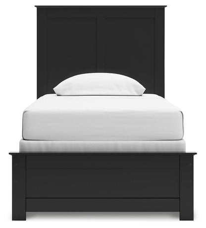 Maribel Twin Panel Bed, Dresser, Mirror and Nightstand