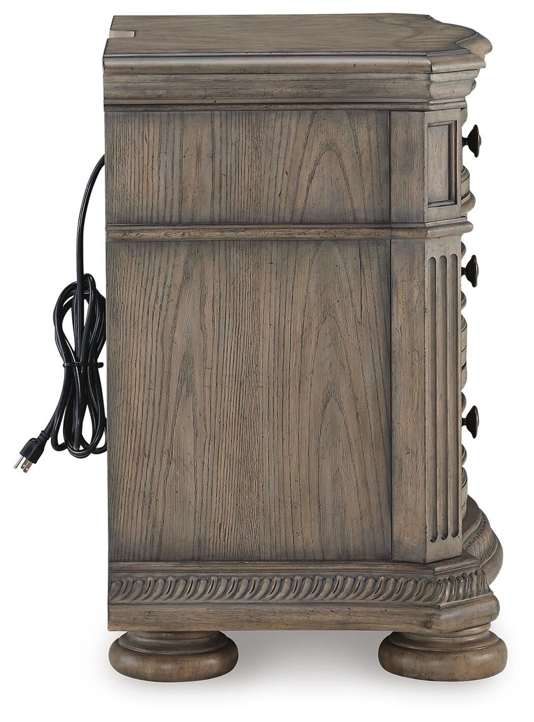Ardenfield King Upholstered Sleigh Bed, Dresser, Mirror, Chest and Nightstand