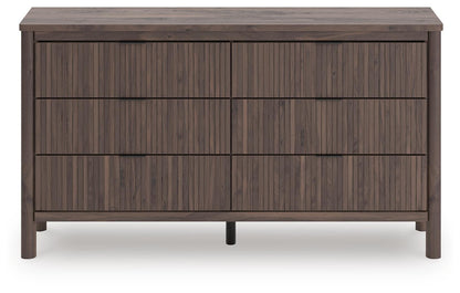 Pamytta King Panel Platform Bed, Dresser, Mirror and Nightstand
