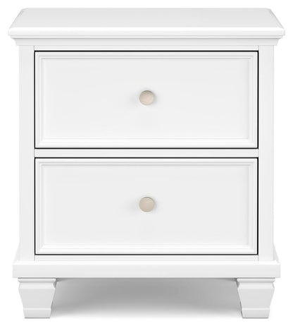Fortman King Panel Storage Bed with Mirrored Dresser and Nightstand