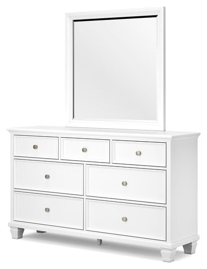 Fortman Twin Panel Storage Bed, Dresser and Mirror