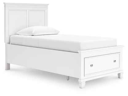 Fortman Twin Panel Storage Bed, Dresser and Mirror